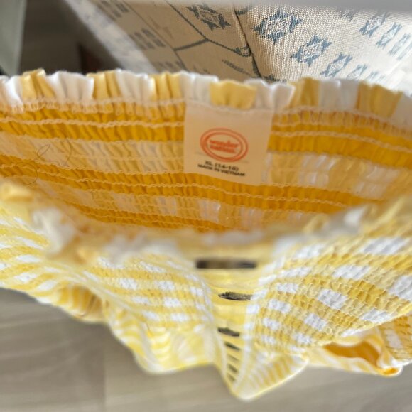 Yellow & White Checkered Girls Dress, GREAT for Spring OR Summer! - Picture 5 of 7